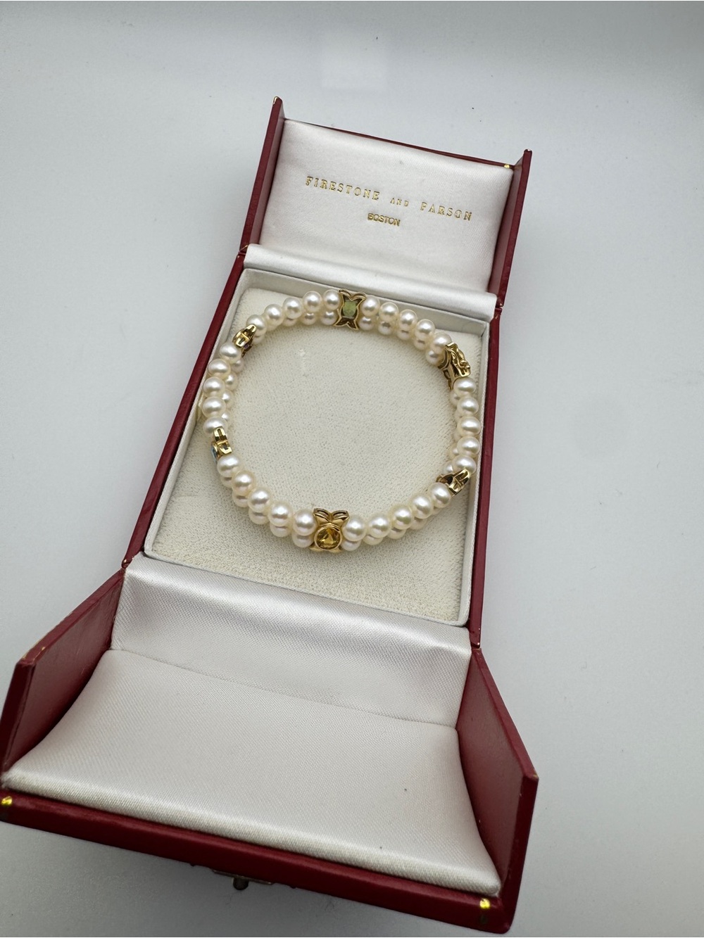 14k Pearl and Gemstone Bracelet